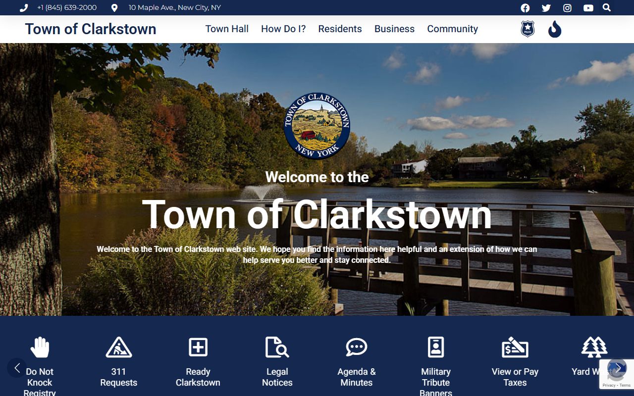 Town of Clarkstown official criminal records resources in Rockland County