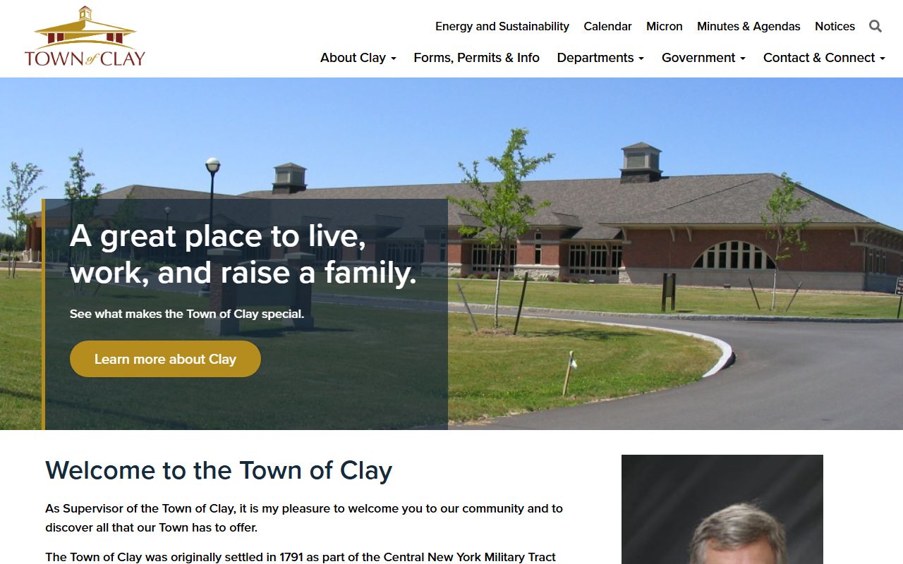 Town of Clay official criminal records resources