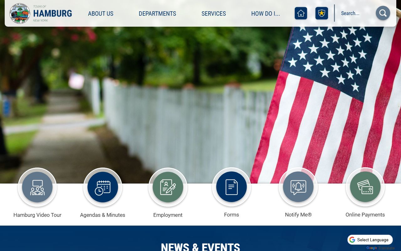 Town of Hamburg official criminal records resources