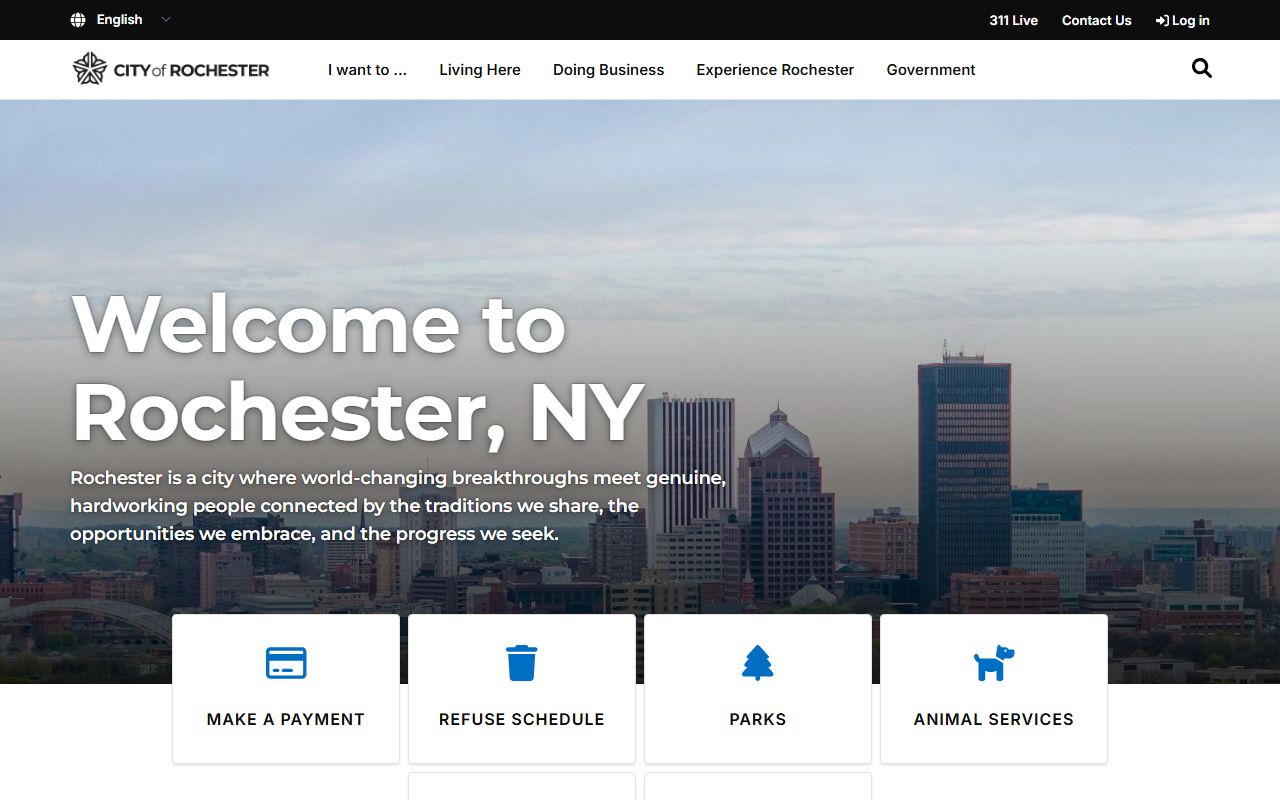 City of Rochester official website for criminal records