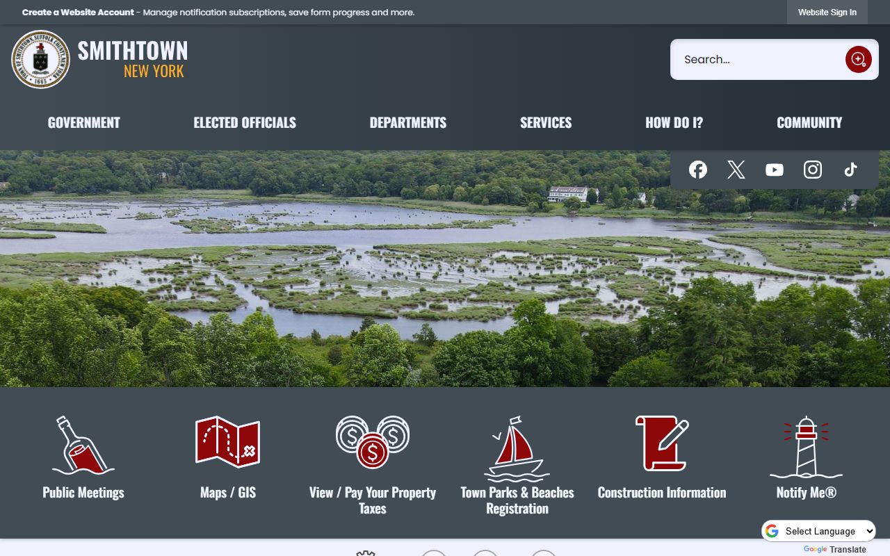 Town of Smithtown official criminal records resources in Suffolk County