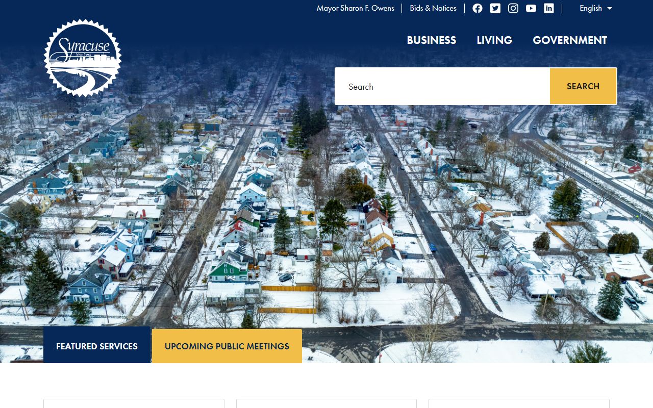City of Syracuse official website for criminal records