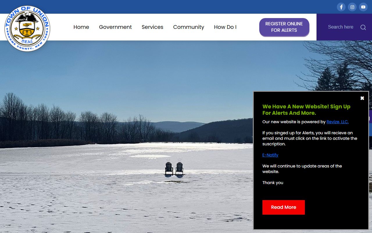 Town of Union official criminal records resources