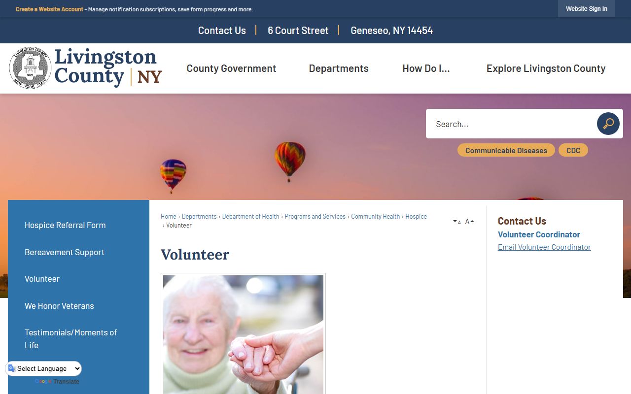 Livingston County Clerk office for criminal records searches