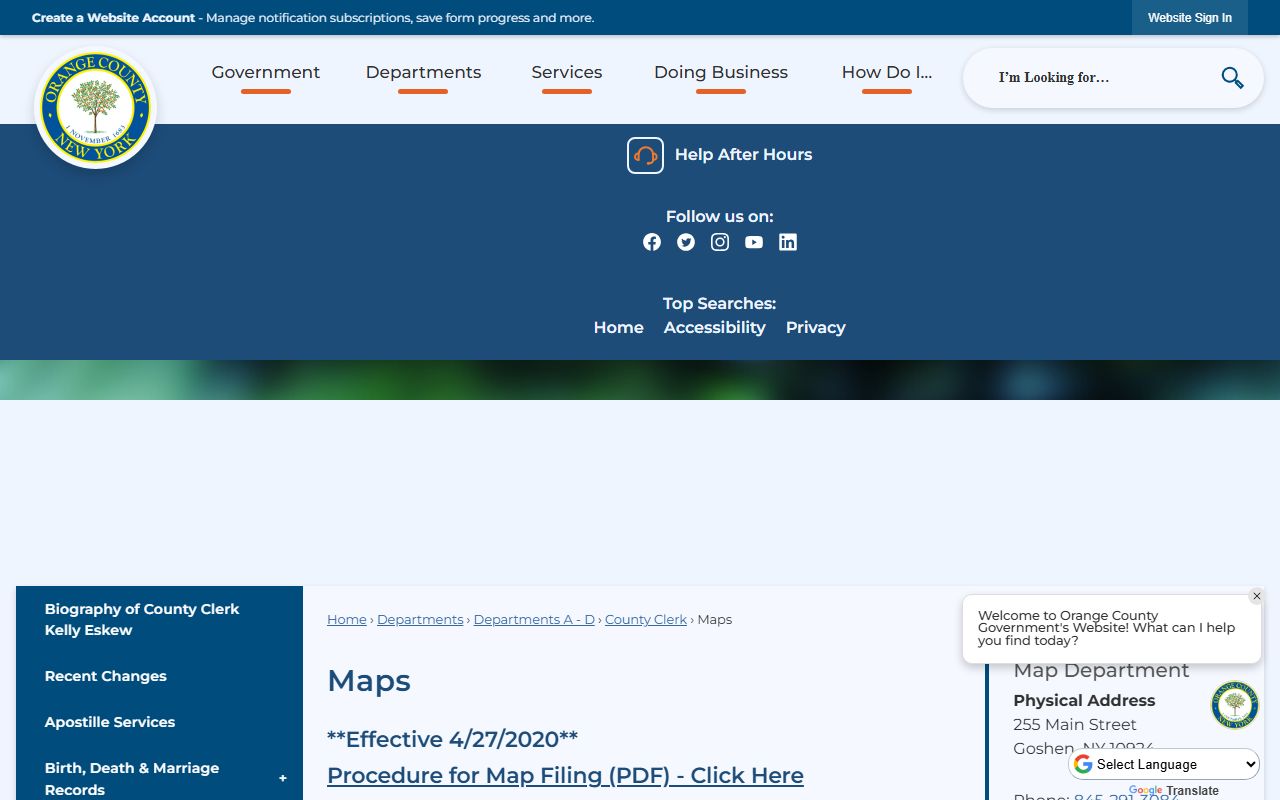 Orange County Clerk office for criminal records access